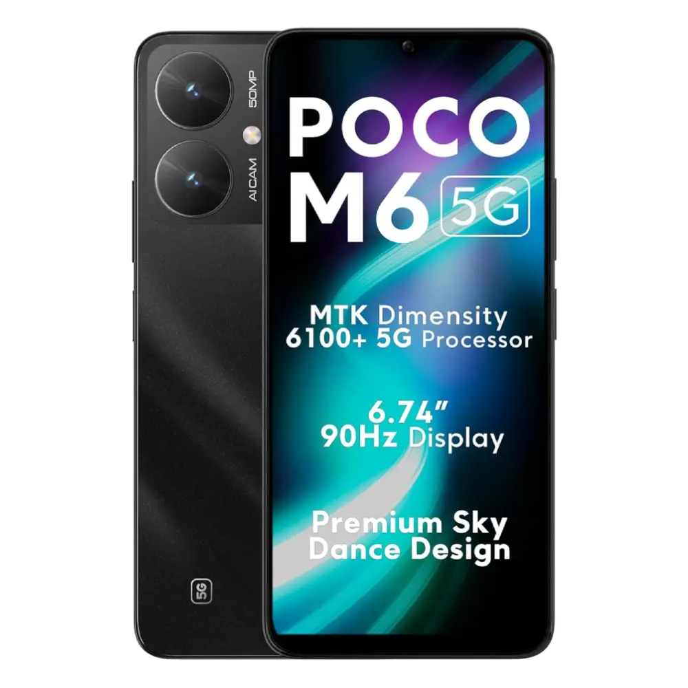 گوشی موبایل شیائومی مدل Poco M6 ظرفیت 256 گیگابایت رم 8 گیگابایت | 5G
