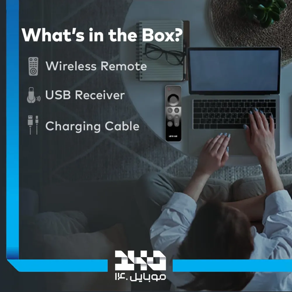 ریموت کنترل و کیبورد 4 کاره گرین لاین مدل GN4INWRMTBK