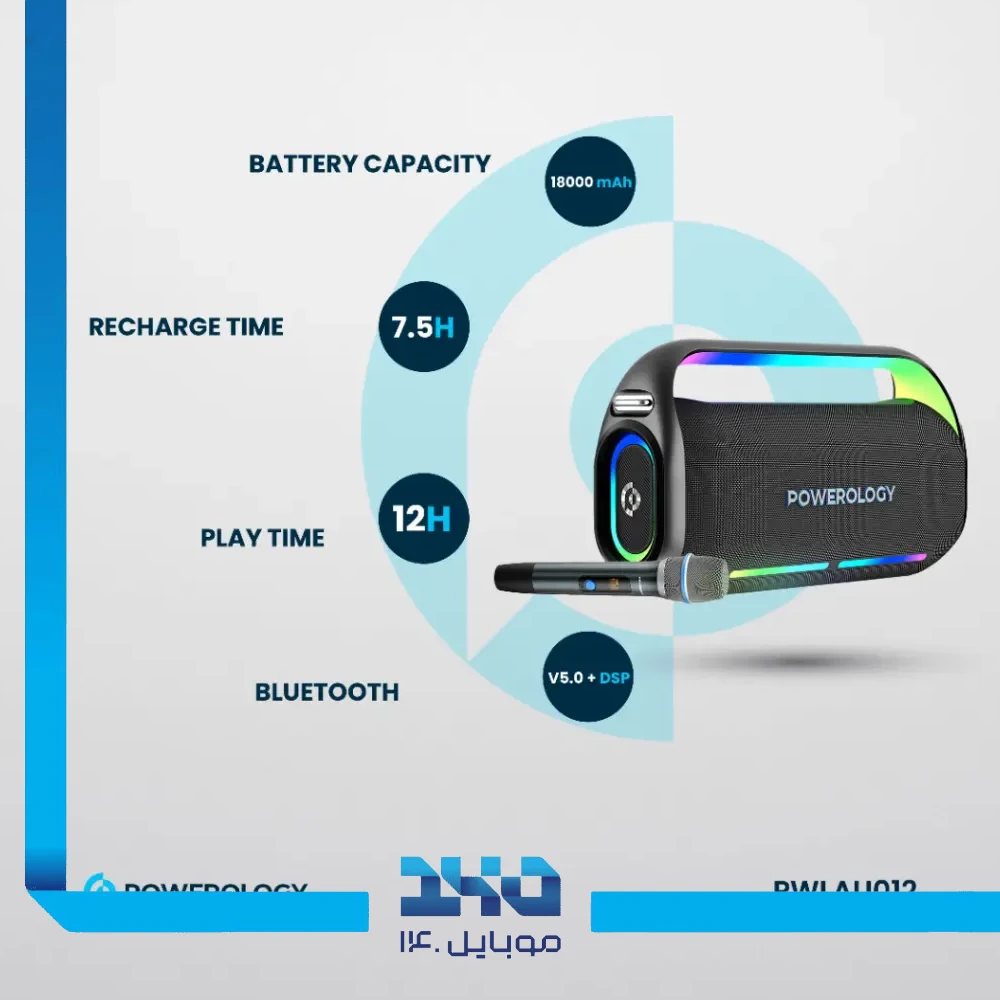 اسپیکر پاورولوژی مدل PWLAU012