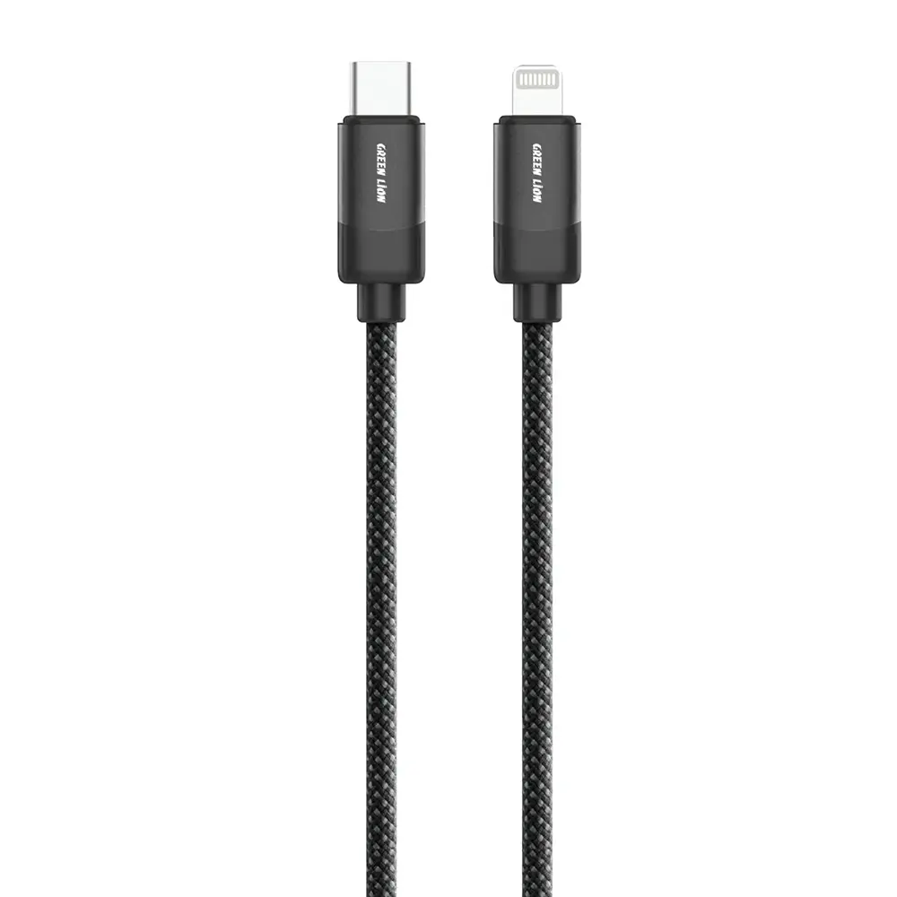 کابل تبدیل 27 وات USB-C به lightning گرین لاین مدل (Braided)