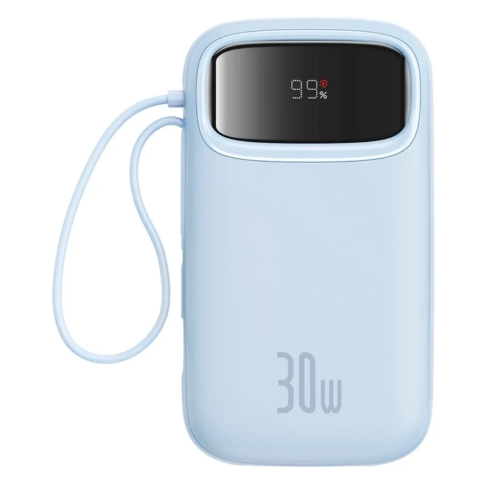 پاوربانک بیسوس 10000 mAh مدل Qpow2-30w Dual Cable