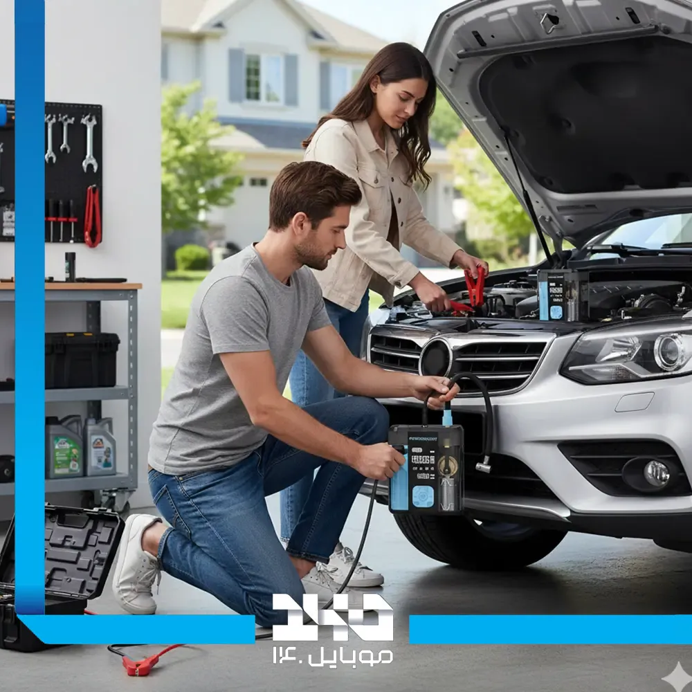 جامپ استارتر 3 در 1 پاورولوژی مدل PPBCHA96BKBU