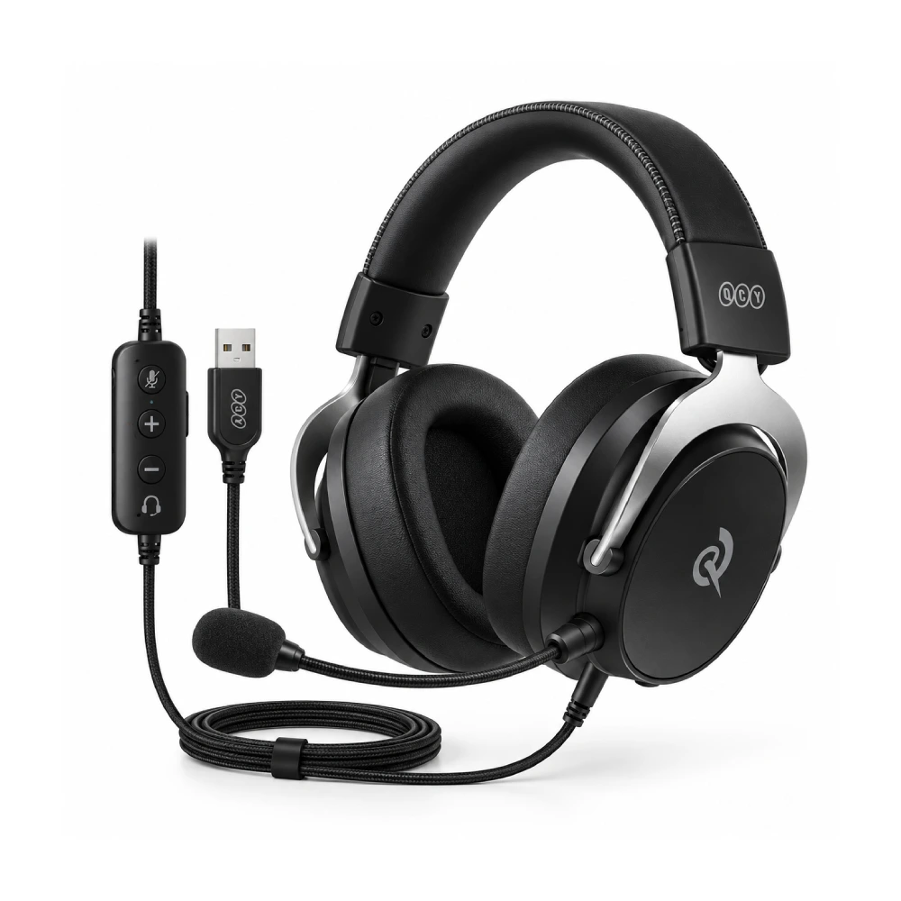 هدست گیمینگ باسیم کیوسیوای مدل Heroad VT200 Pro