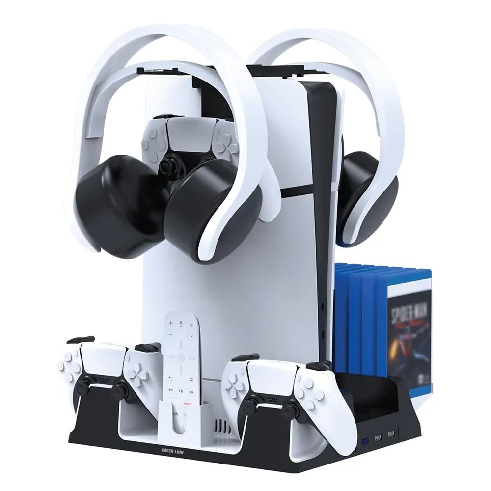 پایه خنک کننده و شارژ پایه کنسول پلی استیشن Green Lion PS5