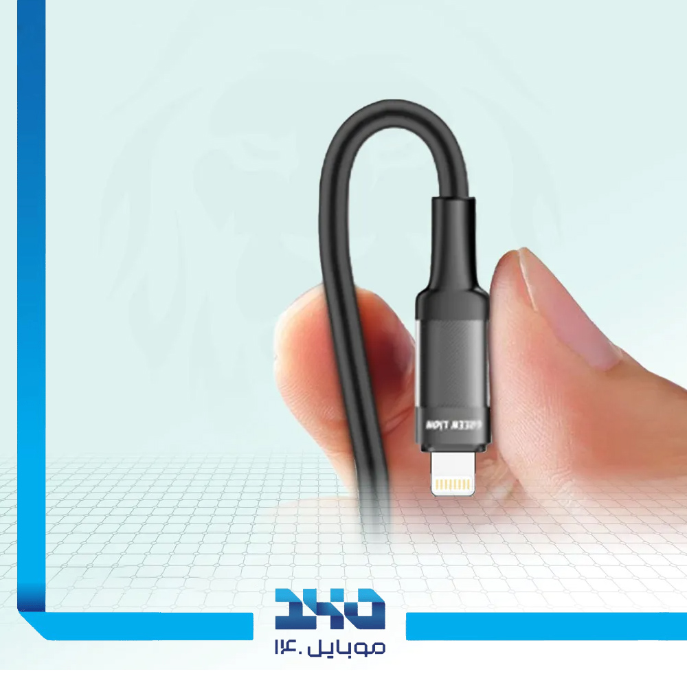 کابل لایتنینگ به AUX گرین لاین مدل Braided طول 1 متر