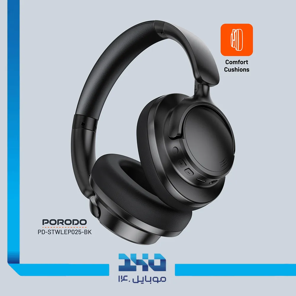 هدفون بیسیم پرودو مدل Porodo Soundtec Zen (نویز کنسلینگ)