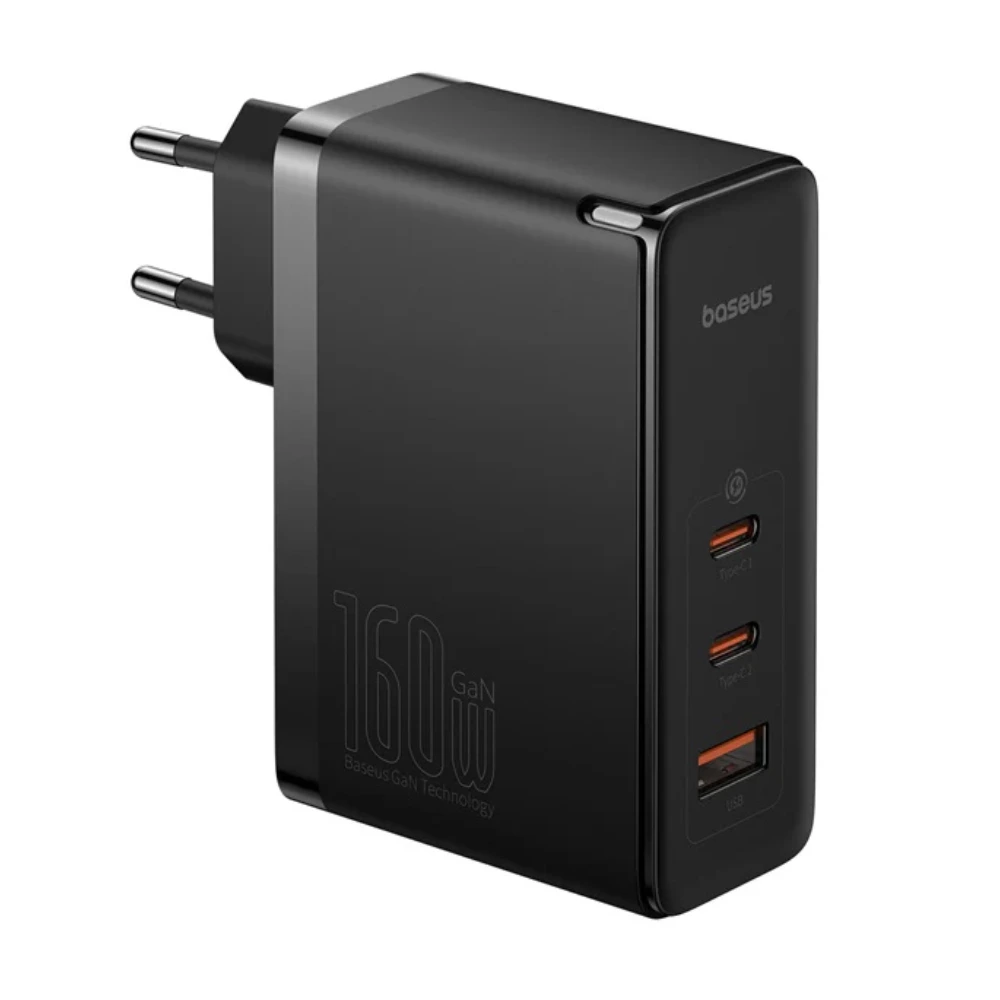 شارژر دیواری 160 وات بیسوس مدل GaN5 Pro Digital