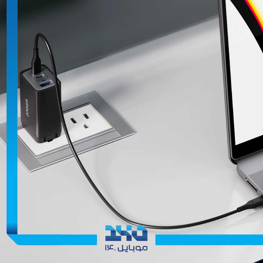 شارژر دیواری انکر 65 وات مدل PowerPort III A2667