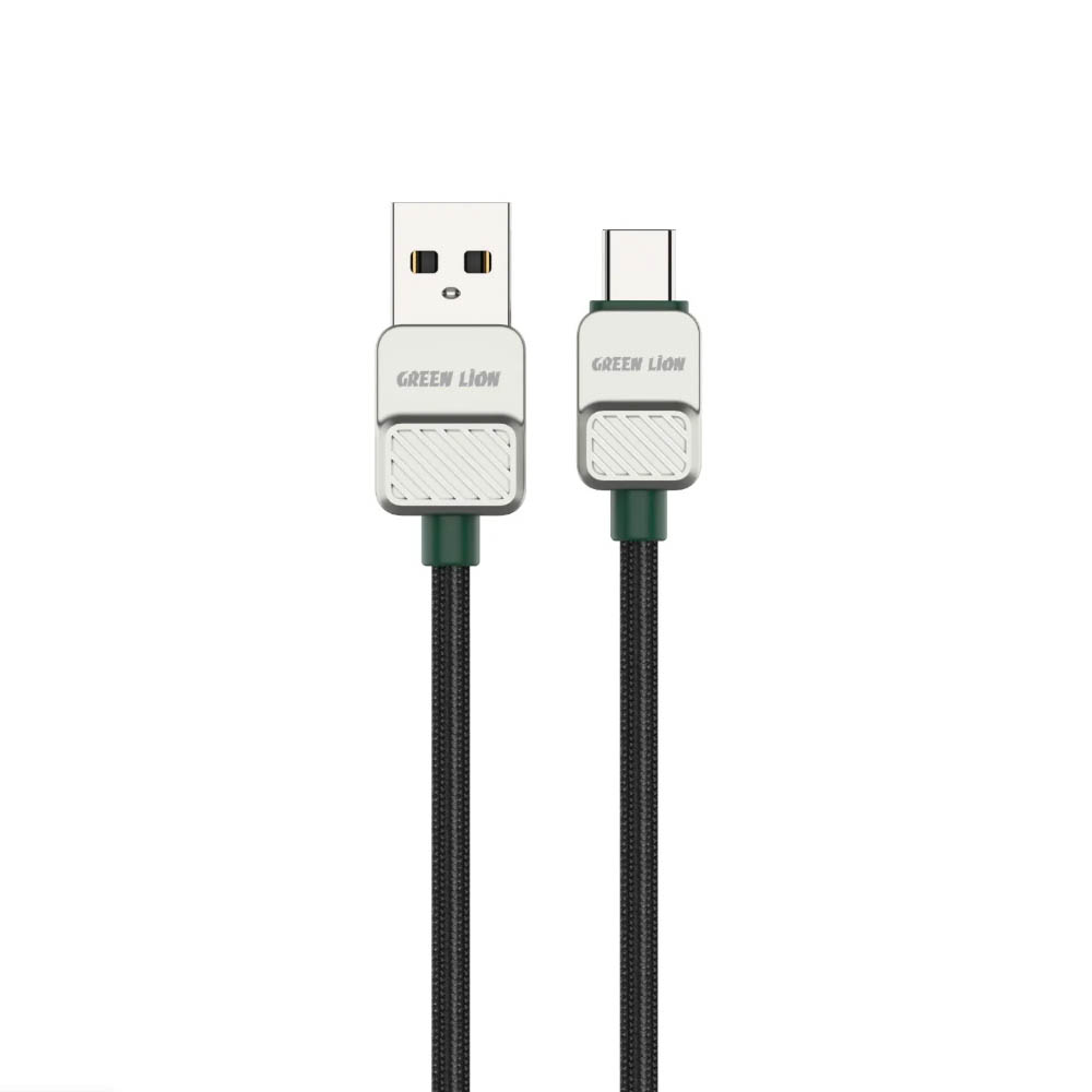 کابل تبدیل USB-A به USB-C گرین لاین مدل (Electroplated Braided) 1 متری