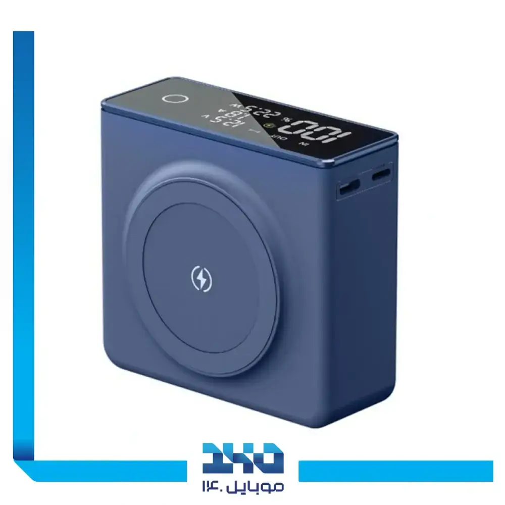 پاوربانک وایرلس گرین لاین مدل GL-PB71 ظرفیت 20000 میلی آمپر