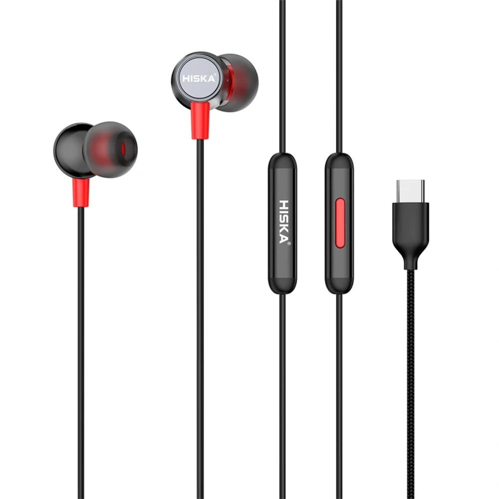 هندزفری سیمی هیسکا مدل HK-737C با رابط Type-C