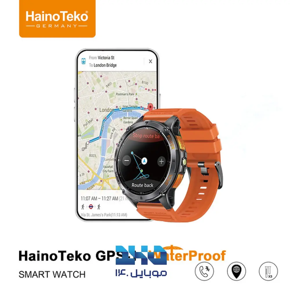 ساعت هوشمند ضد ضربه هاینو تکو مدل GPS-1