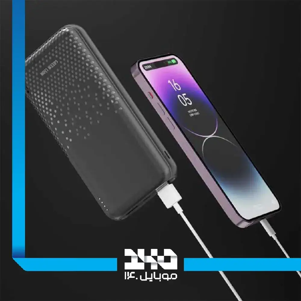 پاوربانک گرین لاین مدل Rome Ultra Slim ظرفیت 10000 میلی‌آمپر ساعت