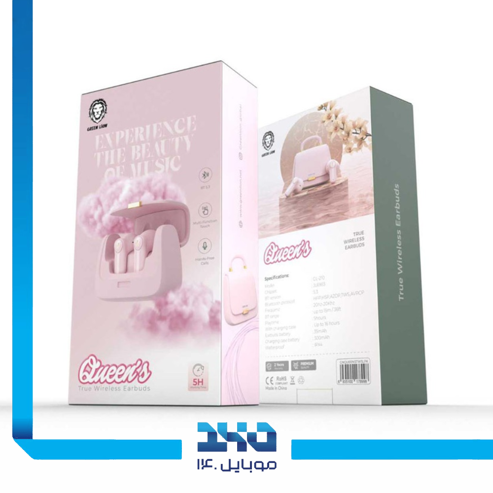 هندزفری بی سیم گرین لاین مدل Queens True Wireless Earbuds