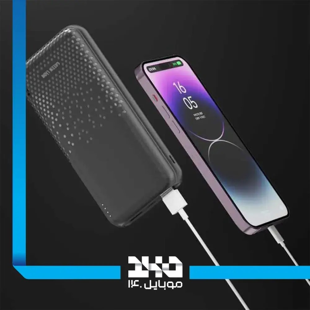 پاوربانک گرین لاین مدل Rome Ultra Slim ظرفیت 20000 میلی‌آمپر ساعت