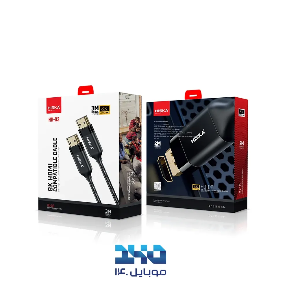 کابل HDMI 8K هیسکا مدل HD-03 طول 3 متر