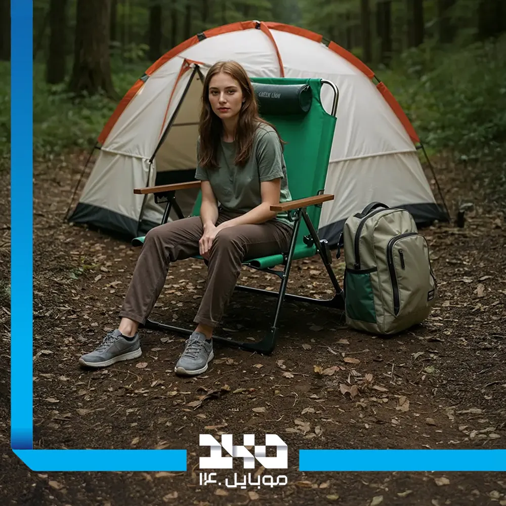 صندلی کمپینگ گرین لاین مدل Coast Adjustable Camping Chair