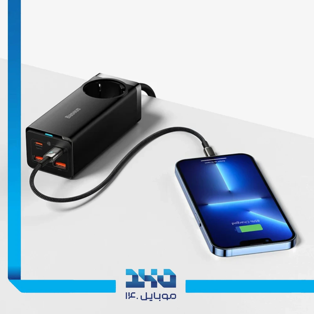 شارژر رومیزی 100 وات بیسوس مدل GaN3 Pro