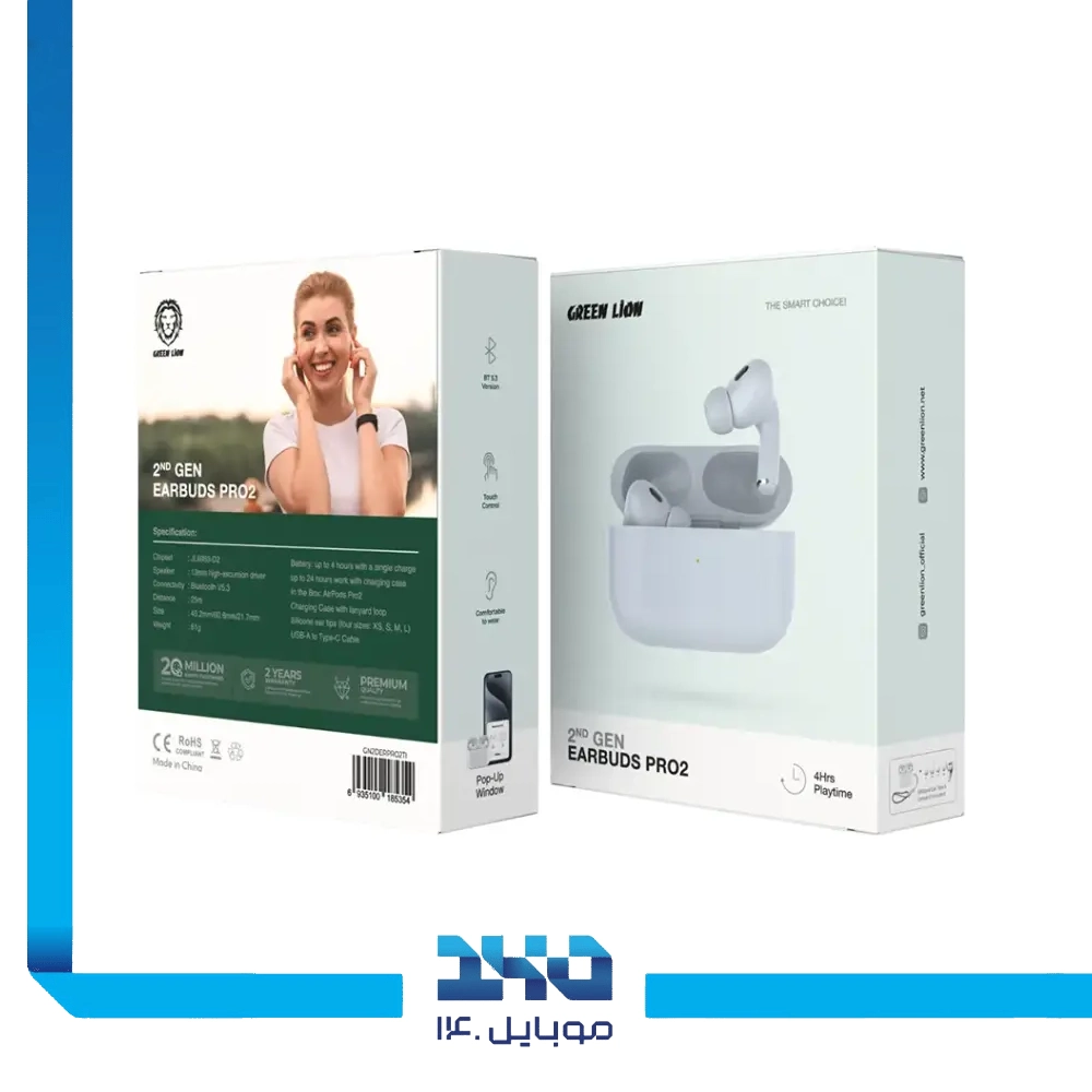 هندزفری بی سیم گرین لاین مدل D2 Earbuds Pro 2