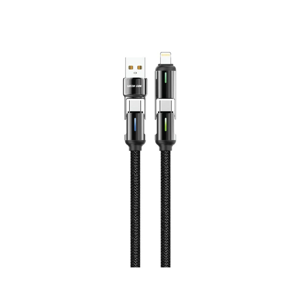کابل تبدیل 60 وات گرین لاین مدل 4in1 LED Braided