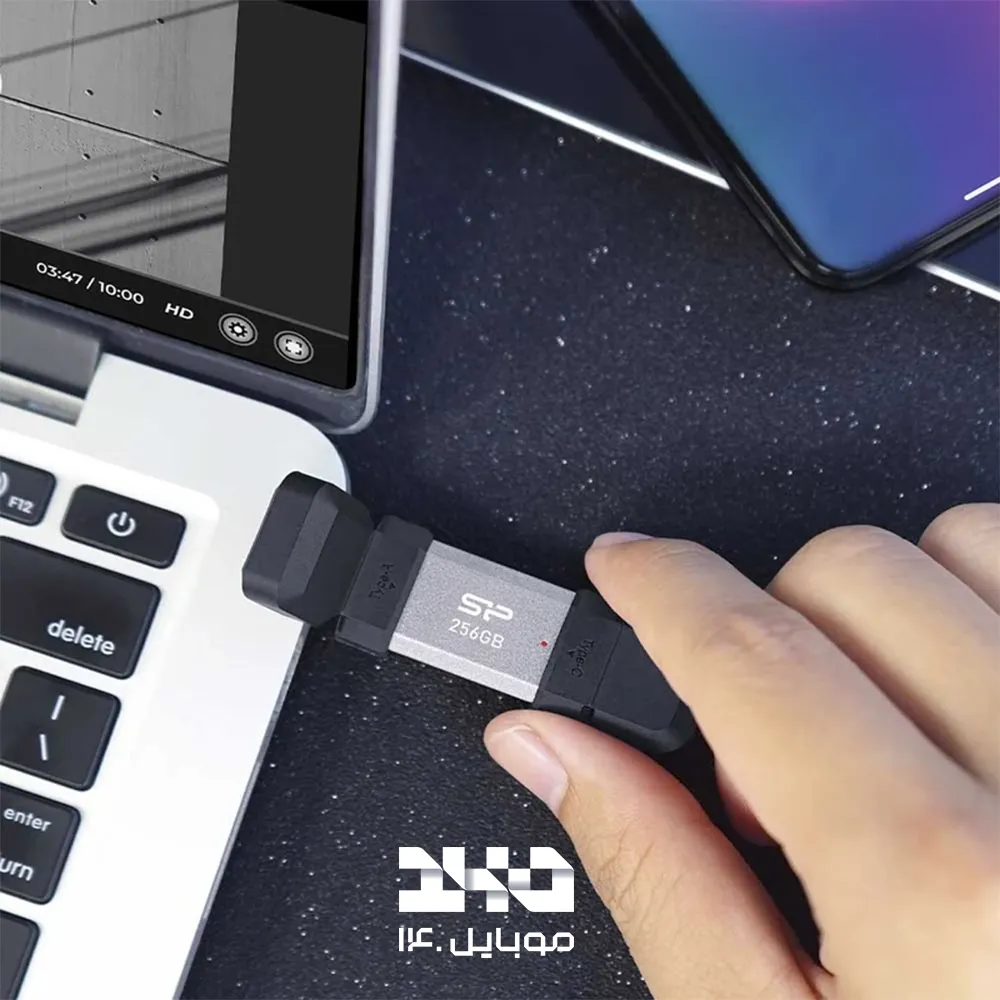 فلش مموری سیلیکون پاور مدل Mobile C51 ظرفیت 128 گیگابایت