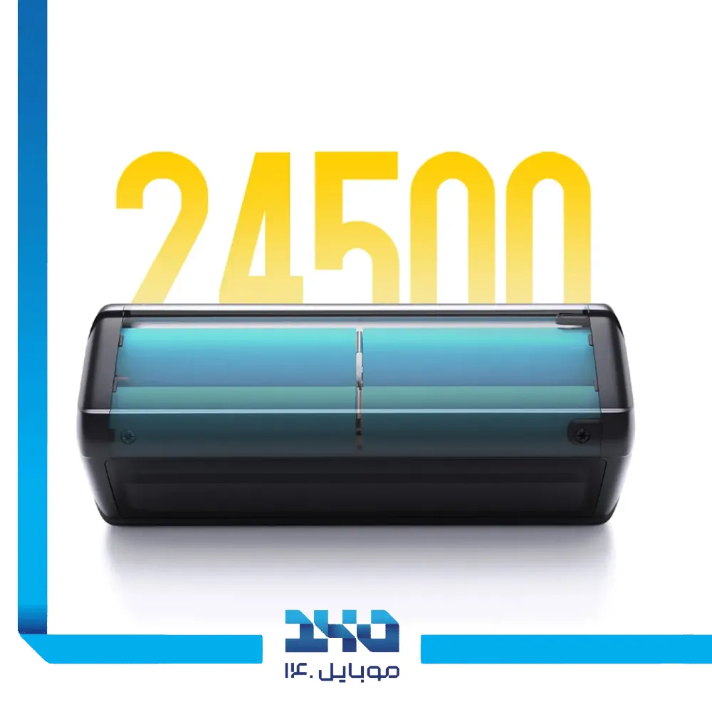پاوربانک شیائومی ظرفیت 25000 میلی‌آمپرساعت مدل HyperCharge