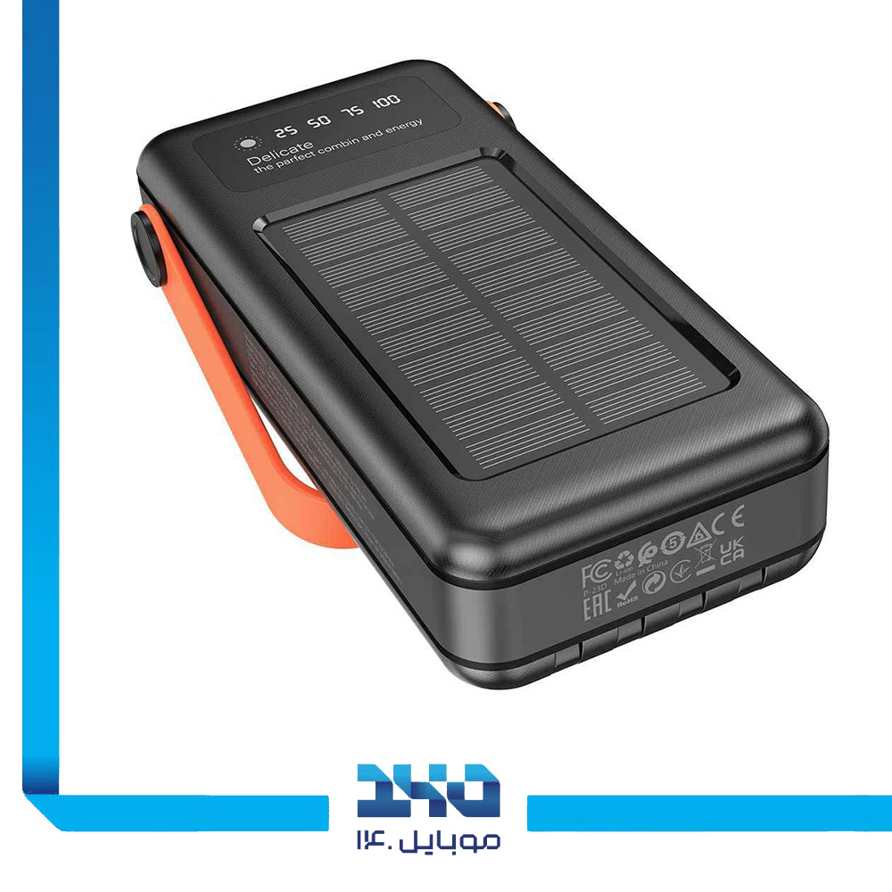 پاوربانک گرین لاین 30000mAh مدل (GNSOLAR30PBBK)