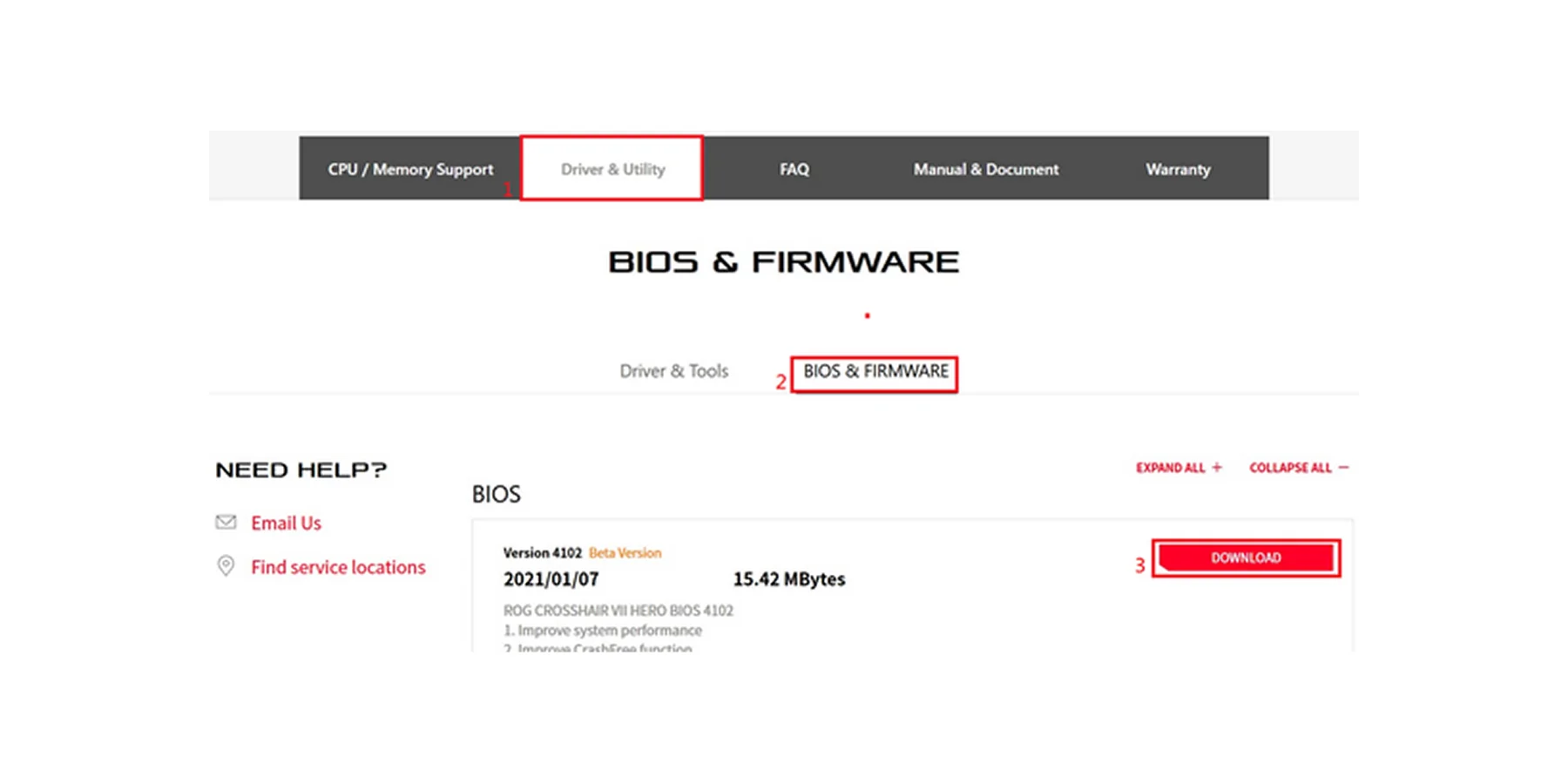 مراحل دانلود صحیح بایوس لپ تاپ ایسوس