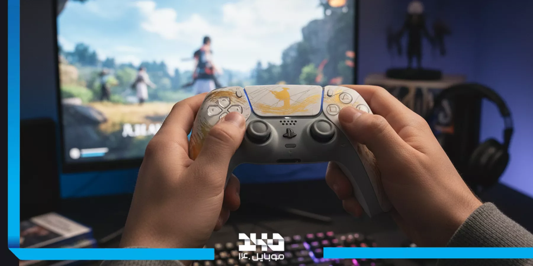 معرفی دسته بازی PS5 Ghost of Yotei Gold طلایی