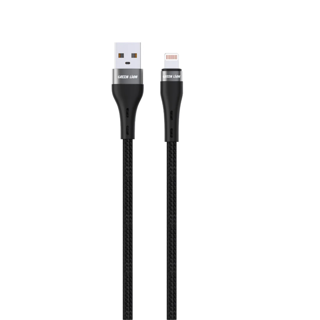 کابل تبدیل USB-A به لایتنینگ گرین لاین روکش Braided طول 1 متر