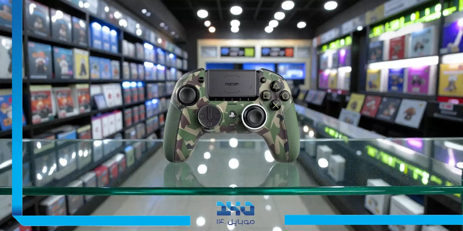 معرفی دسته بازی پلی استیشن Nacon Revolution 5 PRO Forest Camo