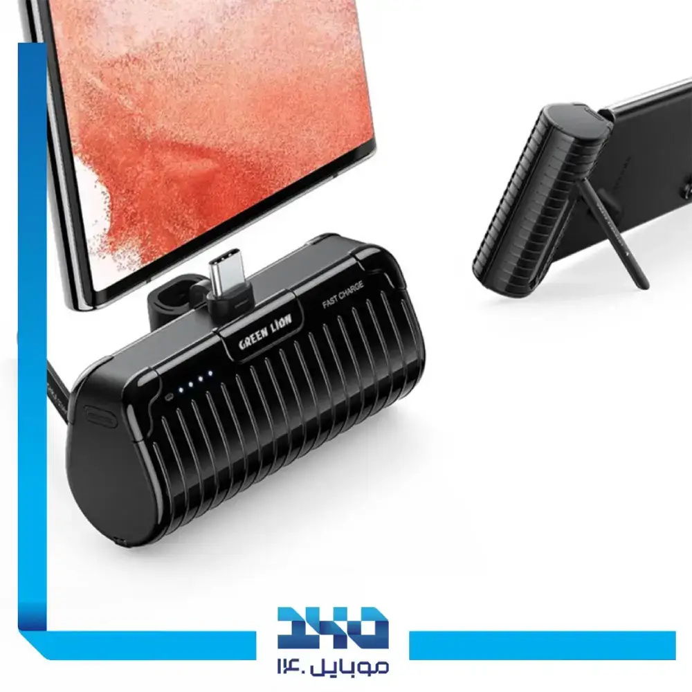 پاوربانک گرین لاین مدل Pocket type-c ظرفیت 5000 میلی آمپر ساعت