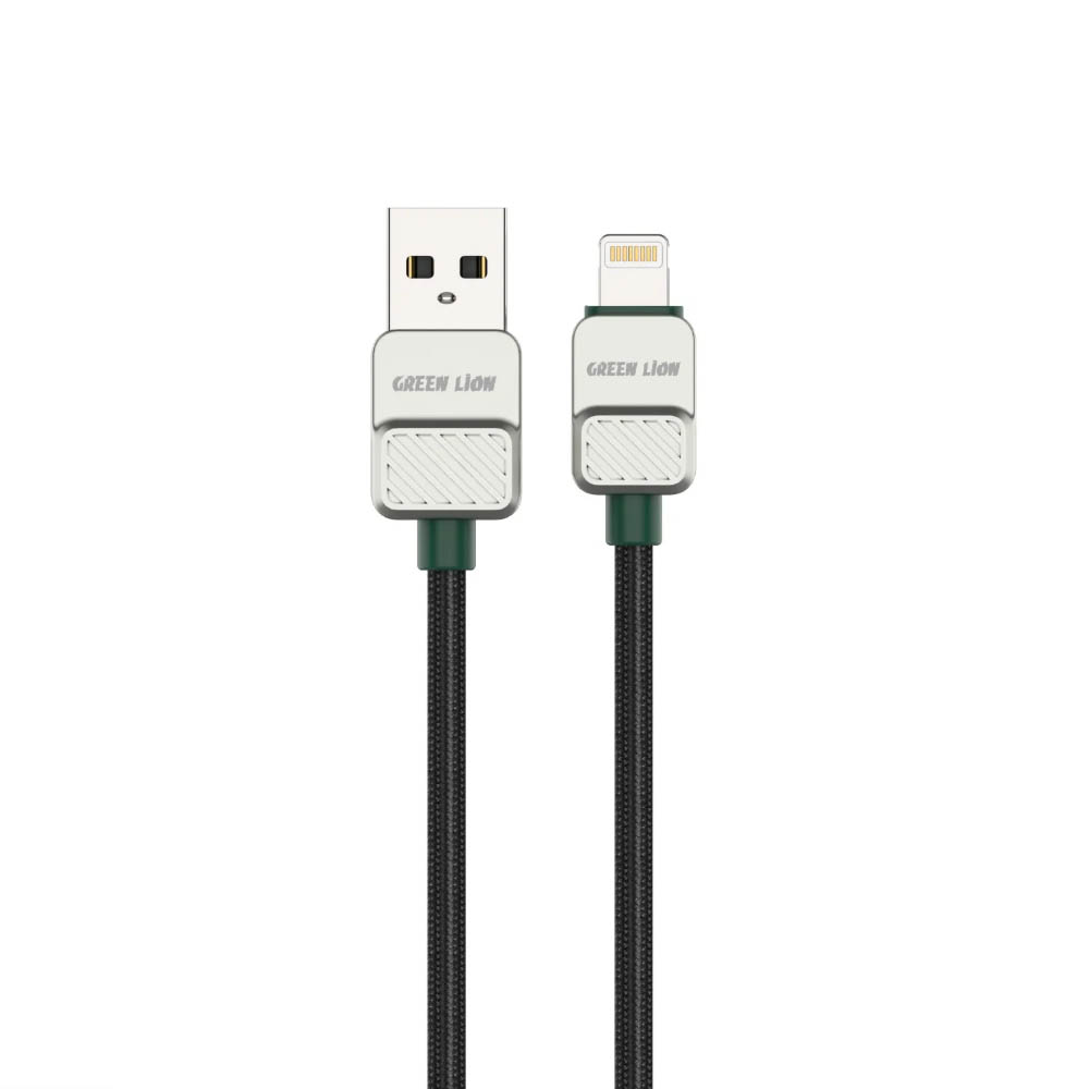 کابل تبدیل USB-A به لایتنینگ گرین لاین مدل (Electroplated Braided) 1 متری
