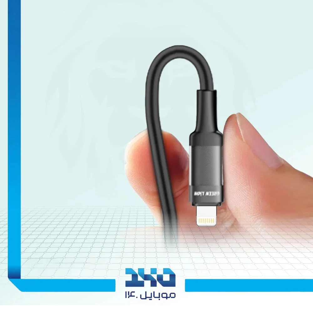 کابل لایتنینگ به AUX گرین لاین مدل Braided طول 1 متر