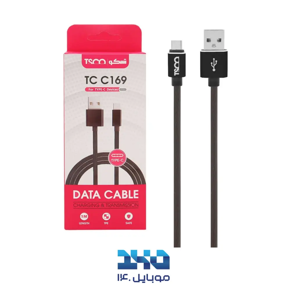 کابل تبدیل USB به USB-C تسکو مدل TCC 169 طول 1 متر