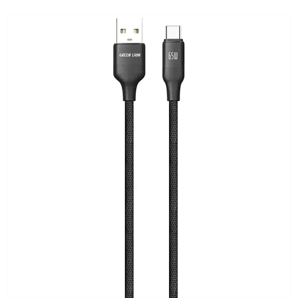 کابل USB-A به USB-C گرین لاین روکش TPE طول 1 متر توان 65 وات