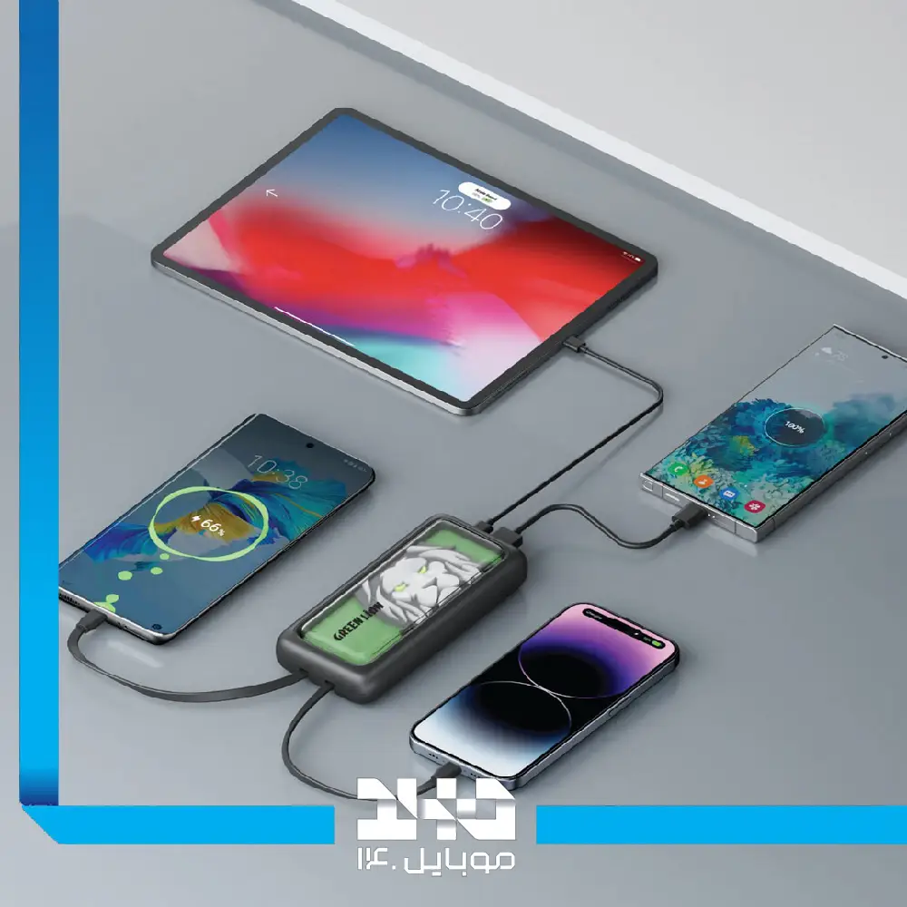 پاوربانک گرین لاین مدل Le Lion Integrated ظرفیت 10000 میلی آمپر ساعت