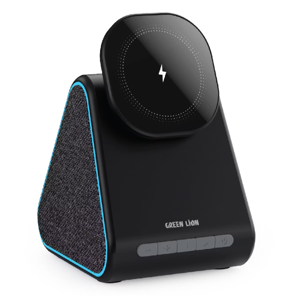 شارژر وایرلس گرین لاین مدل Mag Trio Speaker, Charger, Phone Stand