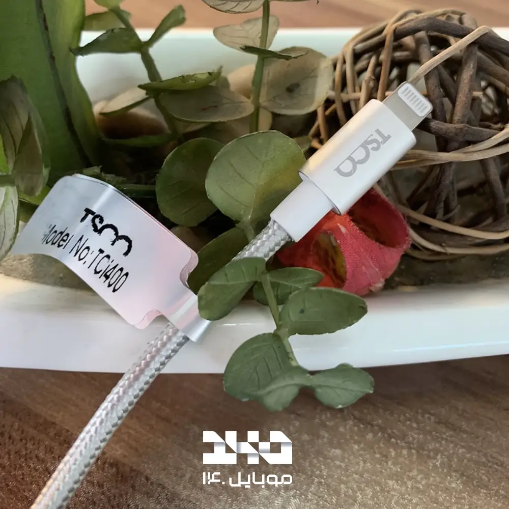 کابل تبدیل USB به لایتنینگ تسکو مدل TCi 400 طول 1 متر
