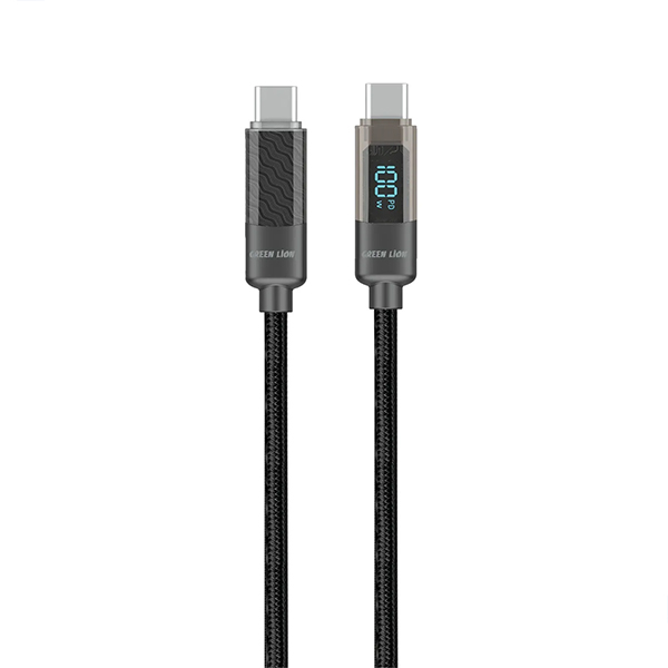 کابل سوپر فست شارژ گرین لاین مدل USB-C to USB-C Cable توان 100 وات