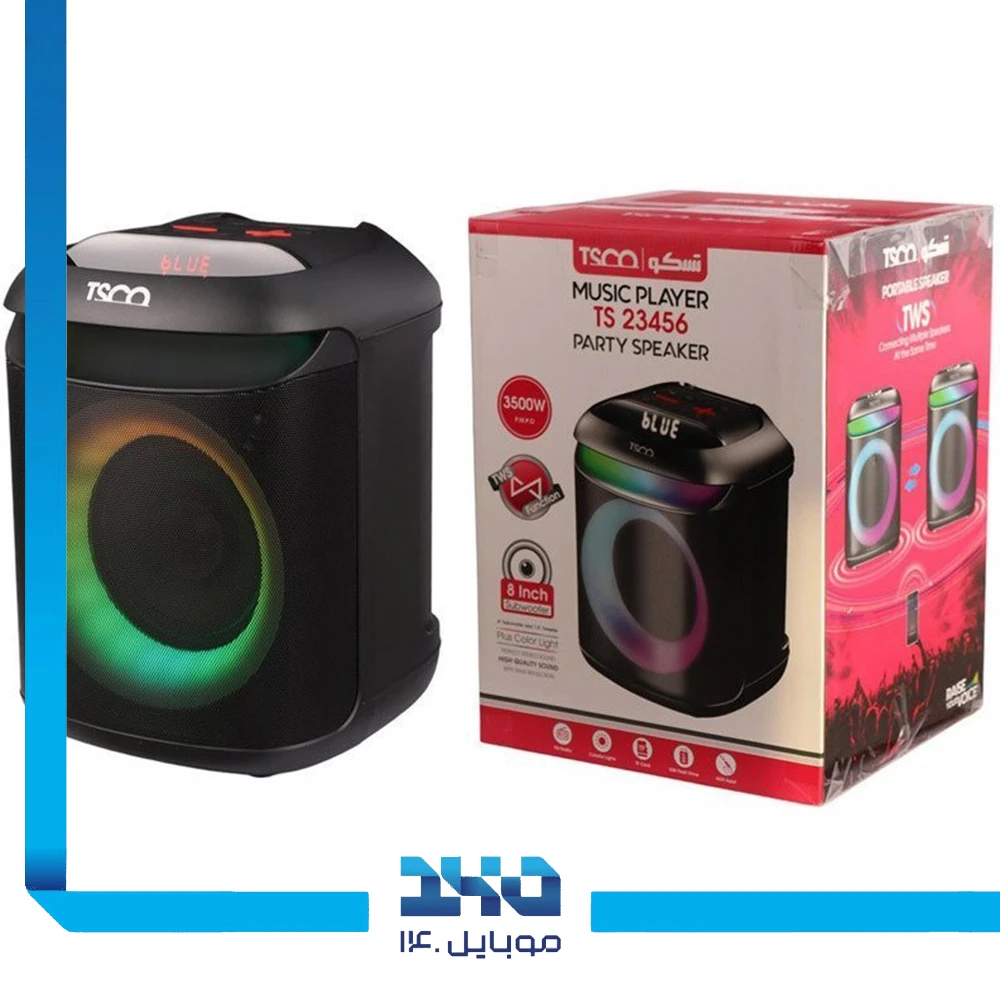 اسپیکر بلوتوثی قابل حمل تسکو مدل (TS 23456)
