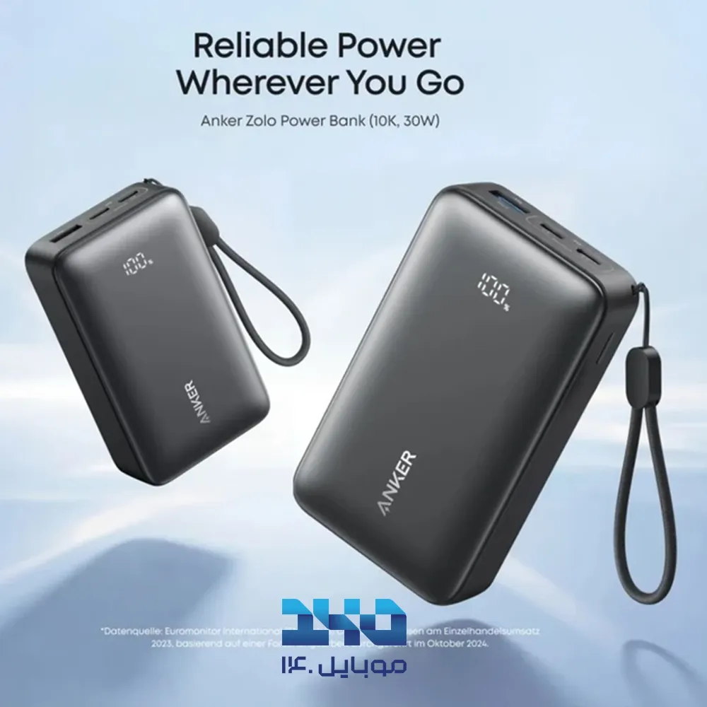 پاوربانک انکر 10000mAh مدل Zolo (A110J)