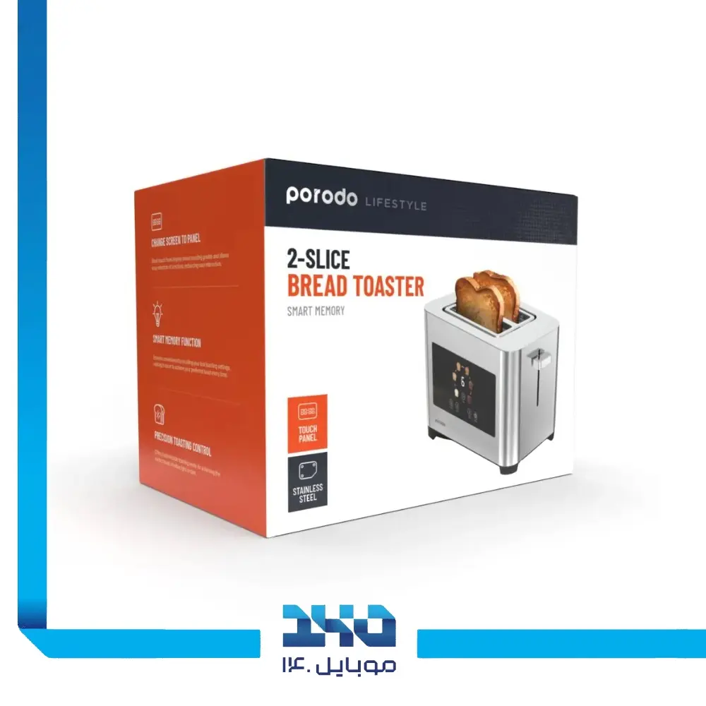 توستر دیجیتال 2 اسلایس پرودو لایفاستایل مدل (PD-LFST001-SL)