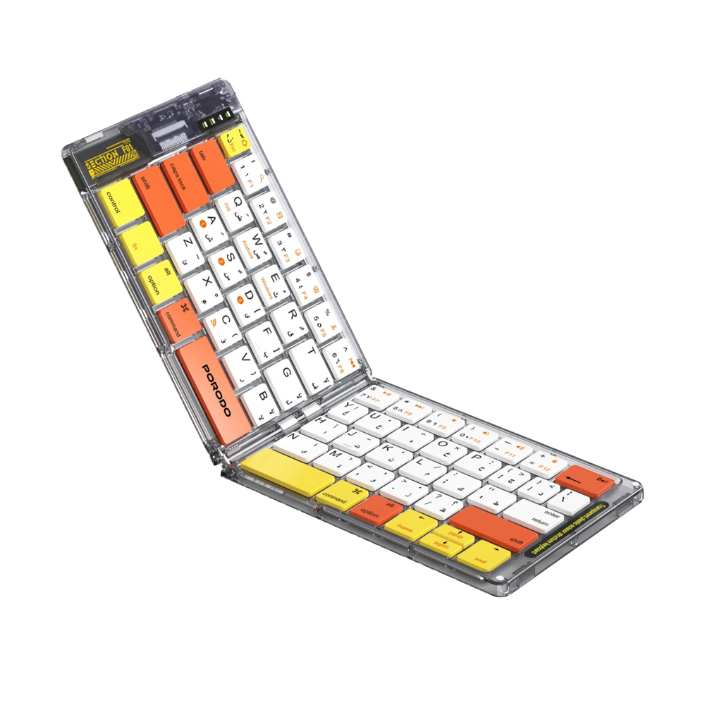کیبورد تاشو بی‌سیم پرودو مدل (PD-ETK03-WH)