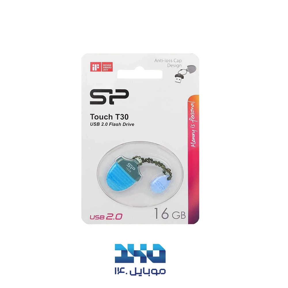 فلش مموری سیلیکون پاور Touch T30 ظرفیت 16 گیگابایت