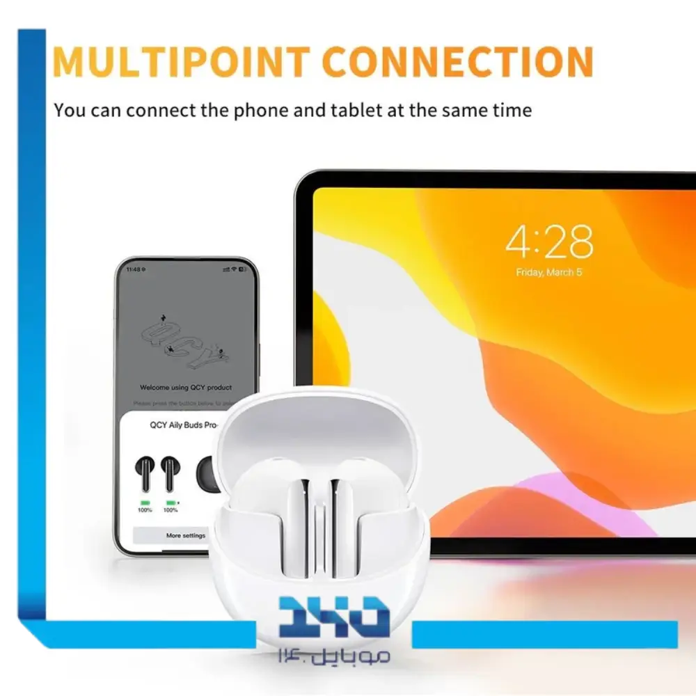 هدفون بلوتوثی کیو سی وای مدل HT10 AilyBuds Pro