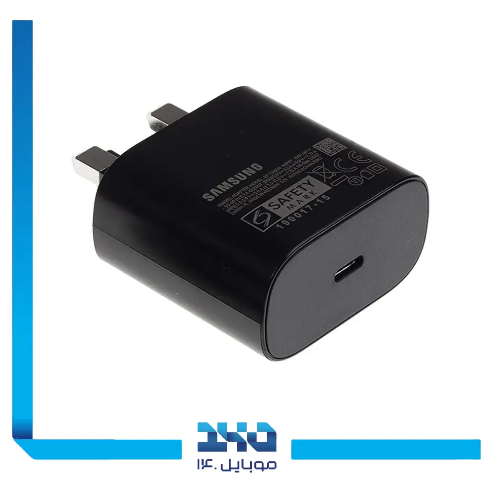 آداپتور شارژ سامسونگ 25 وات مدل EP-TA800 سه پین