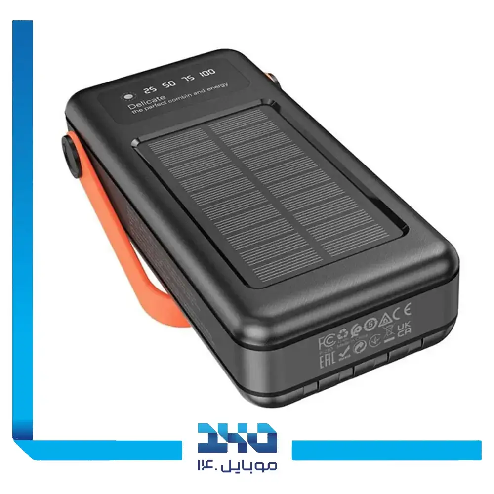 پاوربانک گرین لاین مدل Solar Portable ظرفیت 30000 میلی‌آمپر ساعت