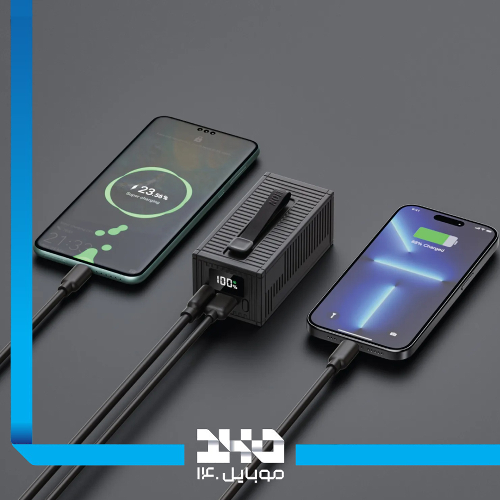 پاوربانک گرین لاین Container 10000mAh مدل (GNCONPB10KBK)