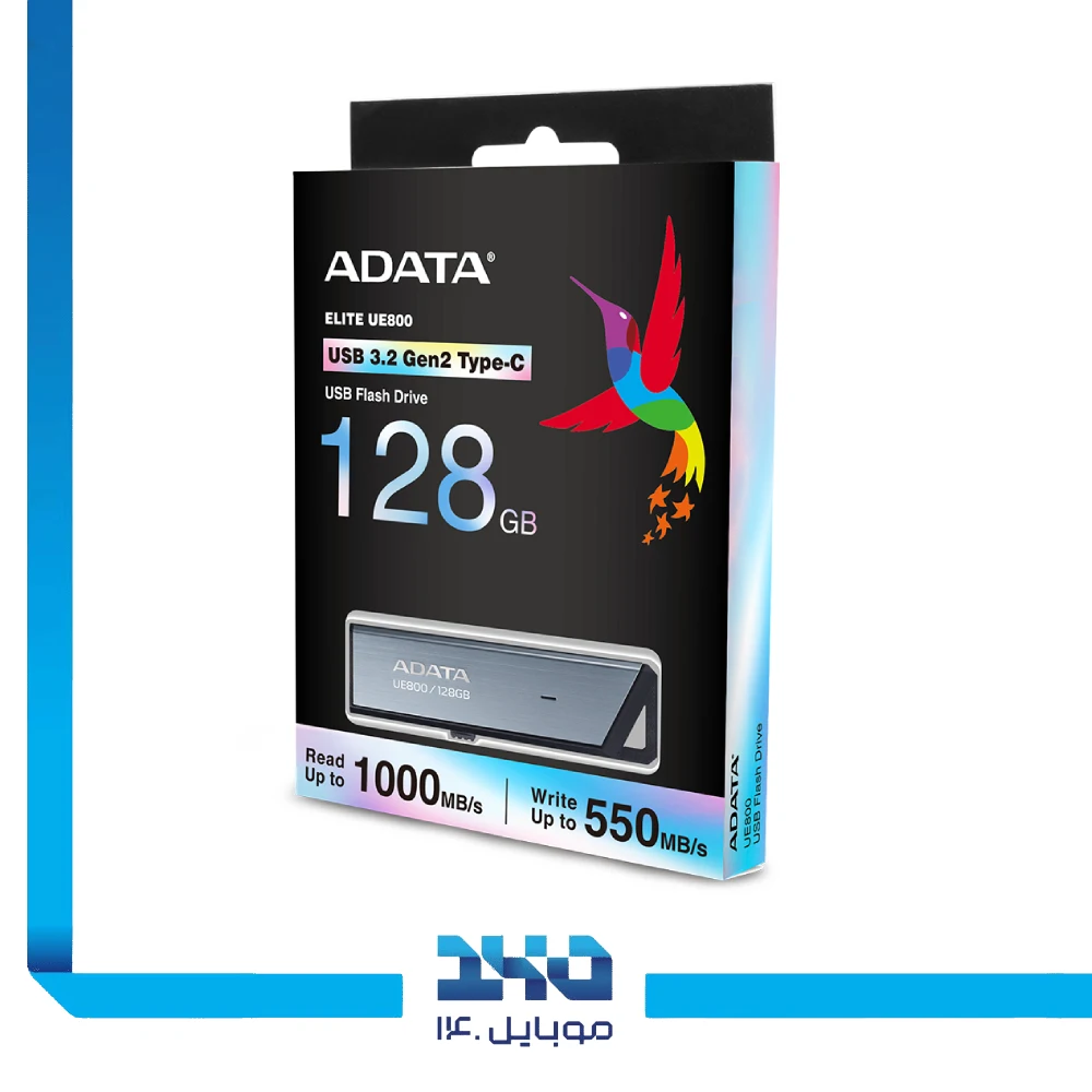 فلش مموری ای دیتا مدل UE800 ظرفیت 128 گیگابایت